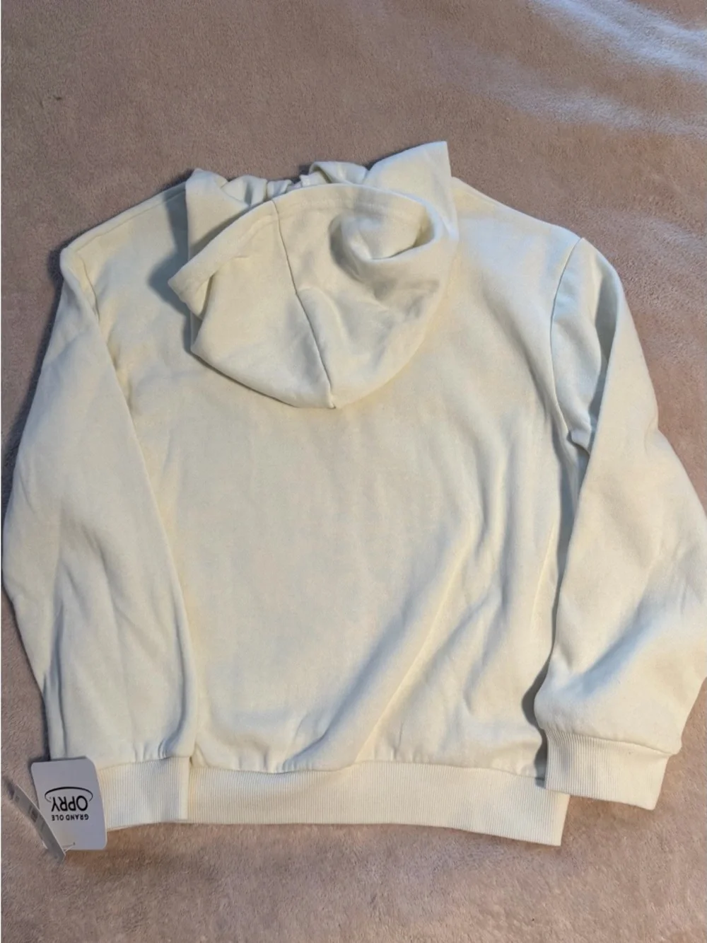 Grand Ole Opry Kids Cream Hoodie with Pink Graphic - Picture 5 of 5